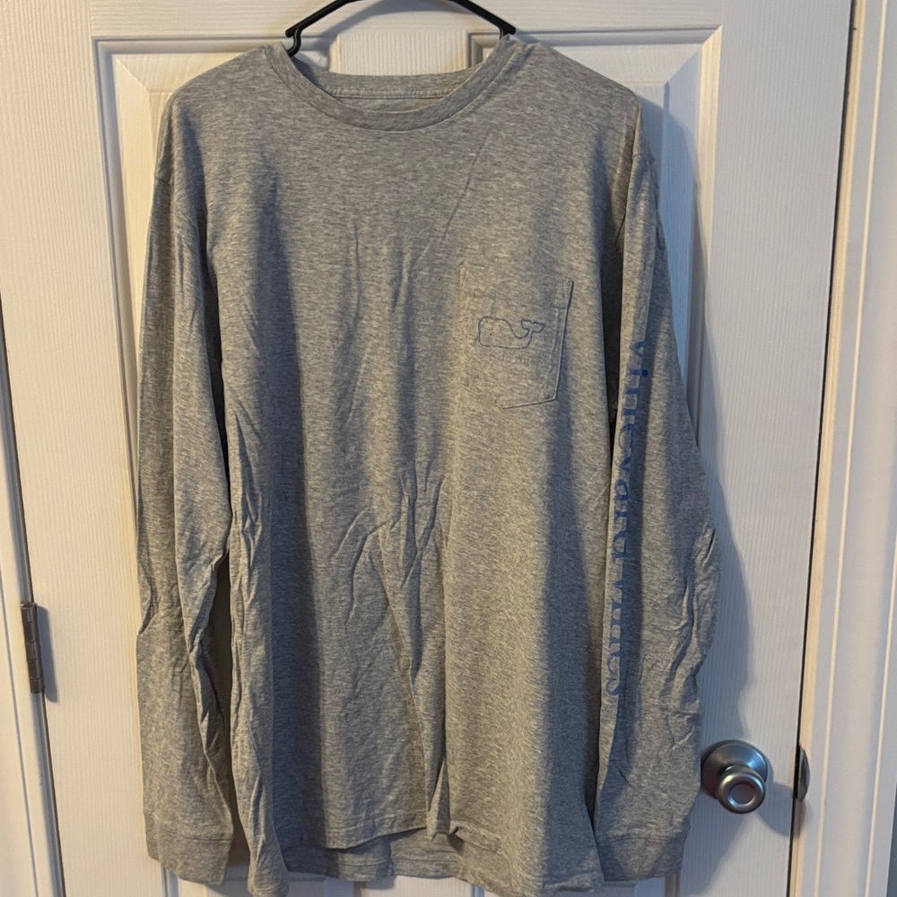 Vineyard Vines Gray Long Sleeve Men's Shirt size large